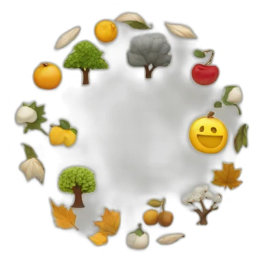 seasons in a circle sticker