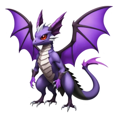 Noibat-Noivern-Silvally-Fakémon-hybrid-creature (full body)  sticker