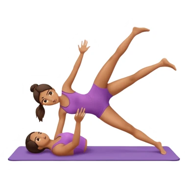 a girl doing pilates  sticker
