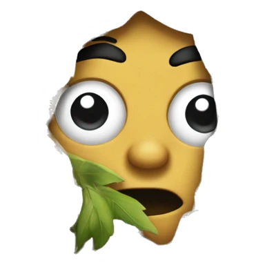 man hiding behind a tree sticker