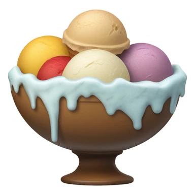 bowl of ice cream sticker