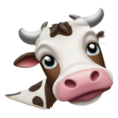 Cow colored doormat sticker
