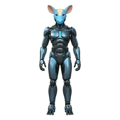 Modern Futuristic Cyborg-Vernid-Trico-species by LiLaiRa full body sticker