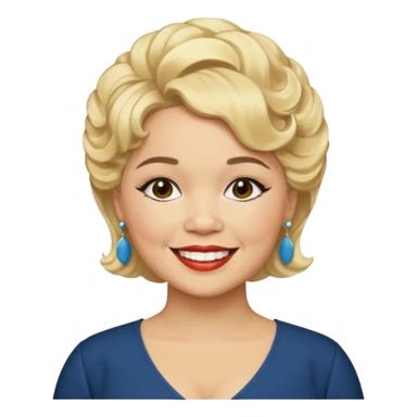 Etta James with blonde hair sticker