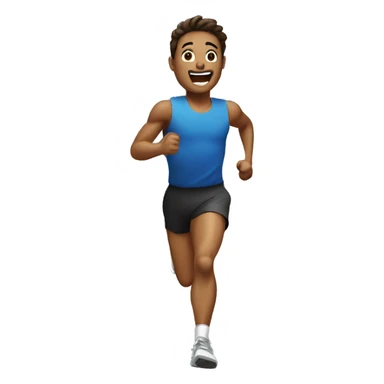 running after the clock sticker