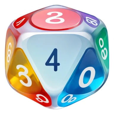 12 sided dice sticker