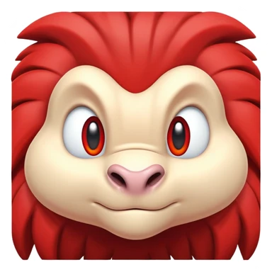 Knuckles the Echidna face from Sonic the Hedgehog sticker