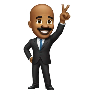 Steve Harvey pointing at the screen  sticker
