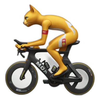 Cat racing Ironman in WINDRUSH kit sticker