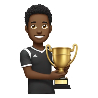 Ivan toney with a trophy sticker