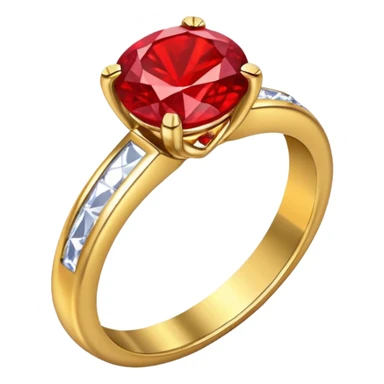 glitter rubi married ring sticker