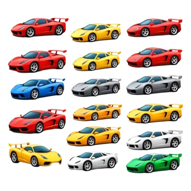 super cars sticker