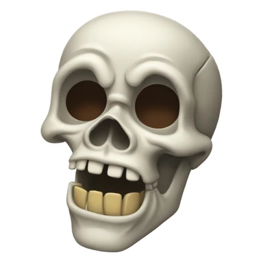 goofy ahh skull sticker