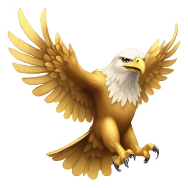 Gold eagle  sticker