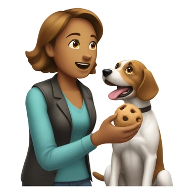 woman dog trainer sticker