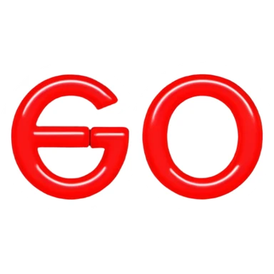 can you make me a red neon emoji out of the word "Ego" sticker