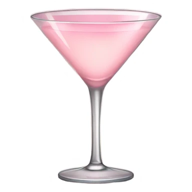light pink martini glass sticker