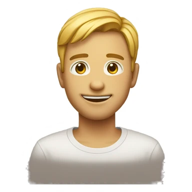 Emoji sorrindo mostrando legal sticker