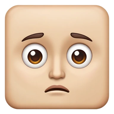 puzzled face sticker