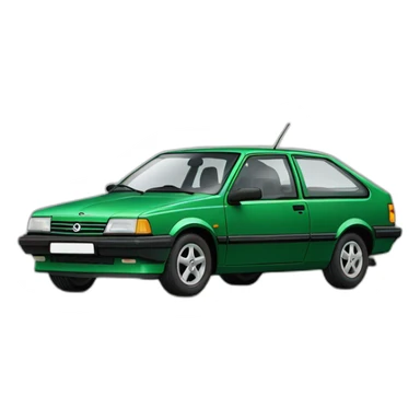Green 1990 opel astra sticker