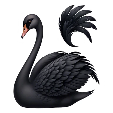Beautiful feminine Black swan sticker