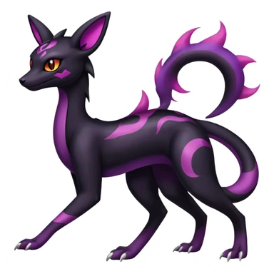 Salazzle-Umbreon-Fakémon-hybrid-creature (full body)  sticker
