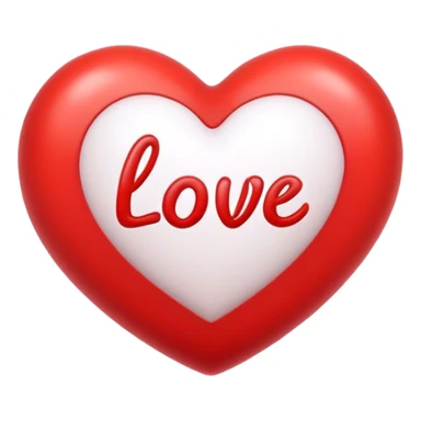 heart with inscription sticker