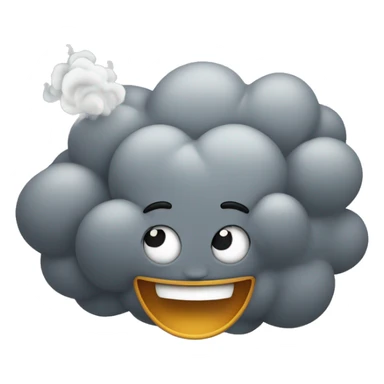happy smoke cloud sticker