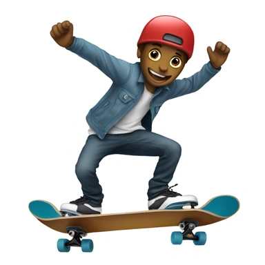 skateboarder in the sui sticker