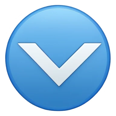 Give me a blue color round shape tick emoji like verification tick sticker
