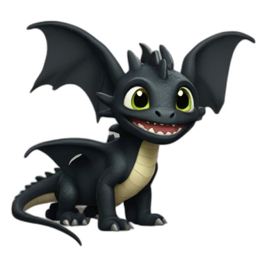 Toothless dragon sticker