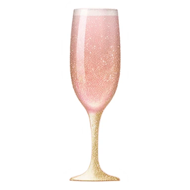 Pink ombre champagne with glitter  sticker