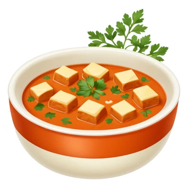 Yummy bowl of butter chicken sticker