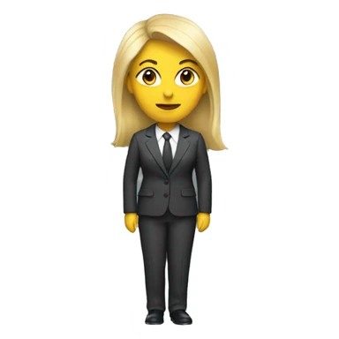 woman with under suit sticker