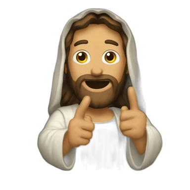 a un Jesus tocando a la puerta sticker