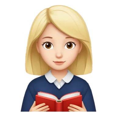 Девушка, которая готовится к IELTS с книгами от Cambridge sticker