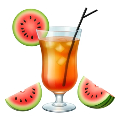 melón carajillo cocktail with coffee, liquor, and fresh melon sticker