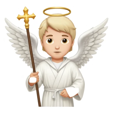 Healer male angel sticker