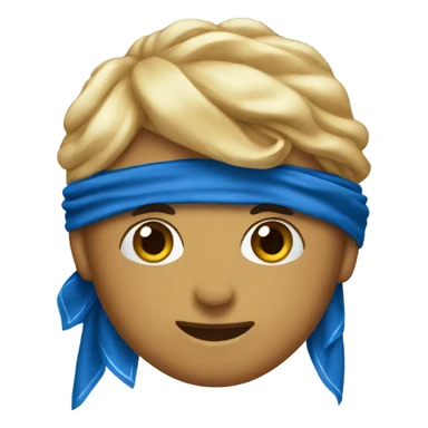 blue bandana  sticker