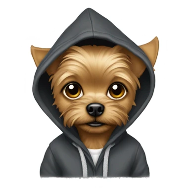 Chorkie with hoodie sticker