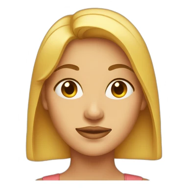 full-face female profile with a hump in the nose sticker