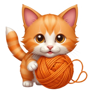 A playful kitten who loves chasing yarn.	 sticker
