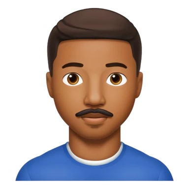 michael b jordan with mustache sticker