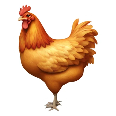 chicken on fire sticker