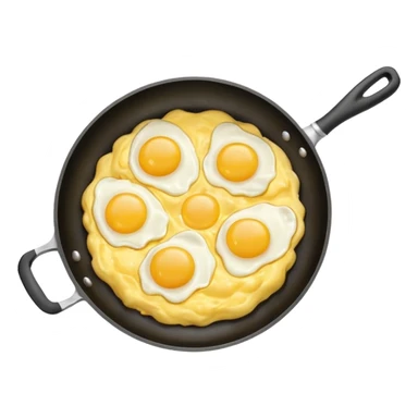 scrambled eggs pan sticker