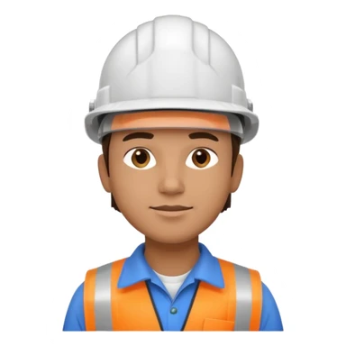 engineer, side view a hard hat  sticker