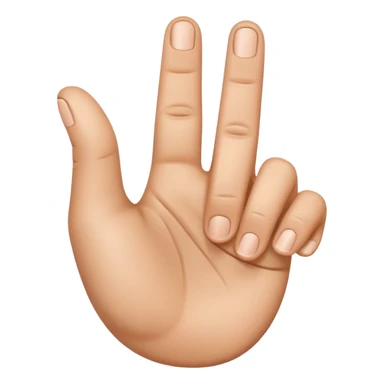 hand with 4 fingersup and thumb down sticker