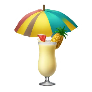 Pina colada with an umbrella  sticker