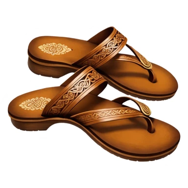 kolhapuri wooden chappal sticker