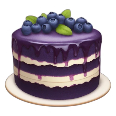 A blueberry cake sticker